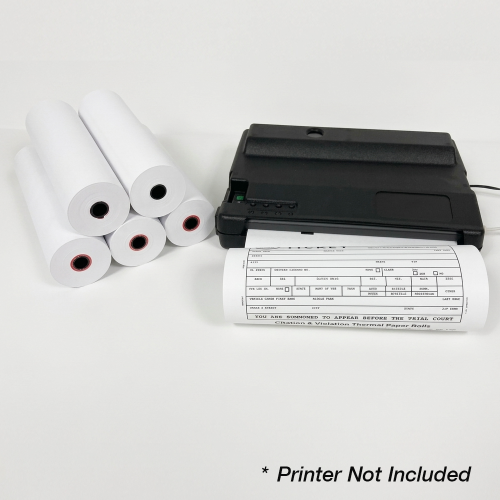 Citation & Violation Thermal Paper Rolls (6 Rolls)