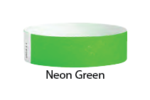 3/4&quot; Tyvek Tab-Free Solid Color Wristbands (500/Box)
