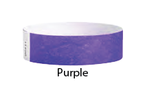 3/4&quot; Tyvek Tab-Free Solid Color Wristbands (500/Box)