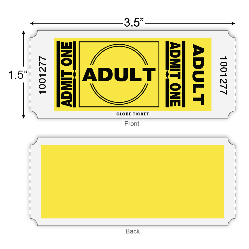 Adult Roll Tickets