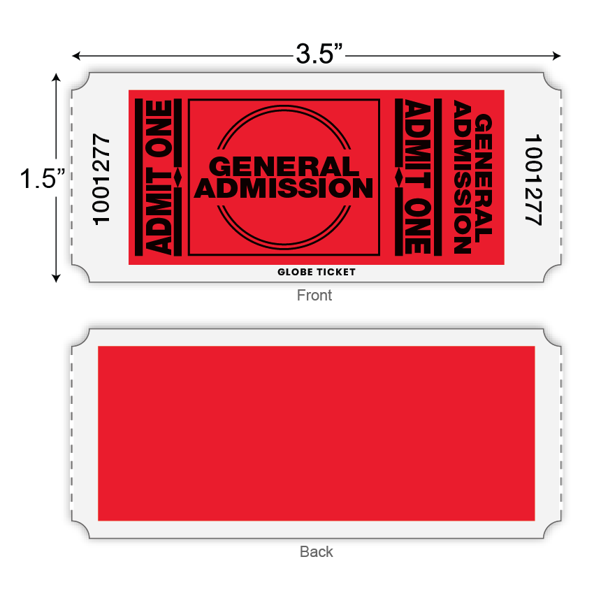 General Admission Roll Tickets