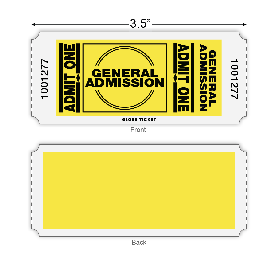 General Admission Roll Tickets