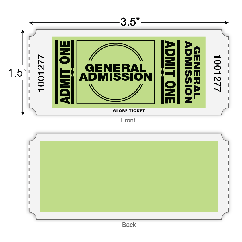 General Admission Roll Tickets