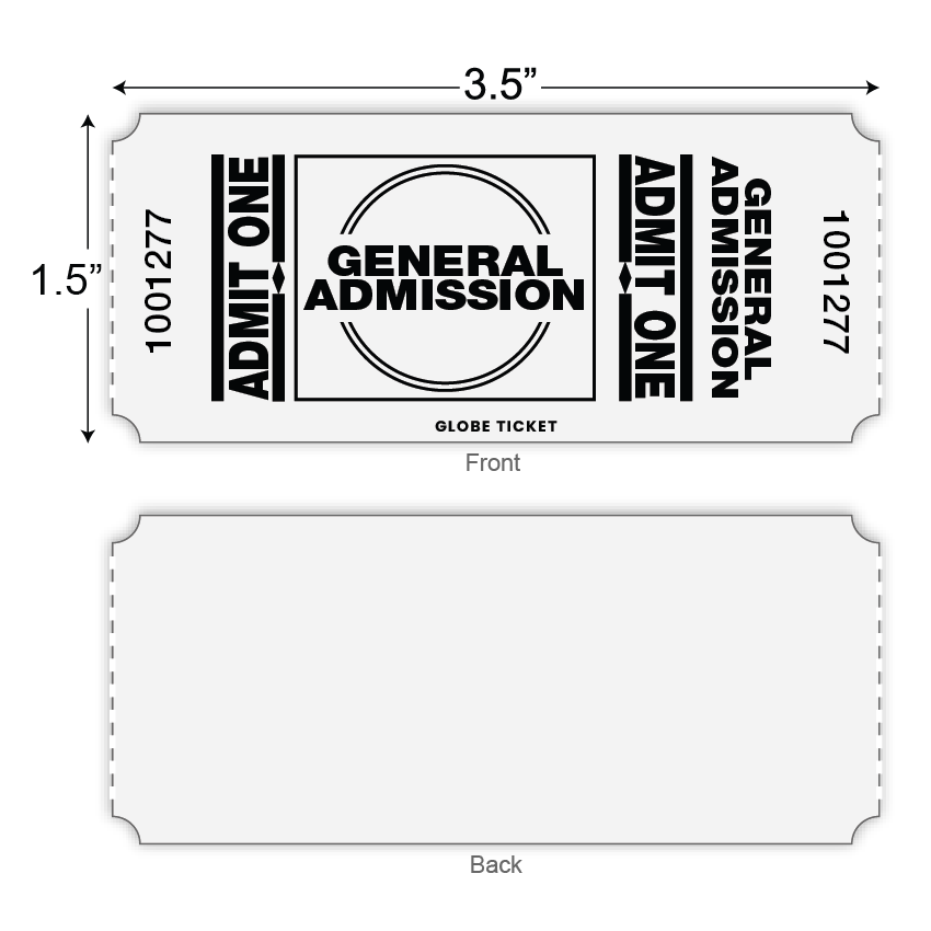 General Admission Roll Tickets