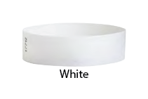 3/4&quot; Tyvek Tab-Free Solid Color Wristbands (500/Box)