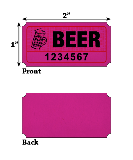 Beer Roll Tickets (1,000/Roll)