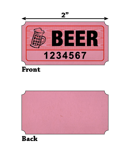 Beer Roll Tickets (1,000/Roll)