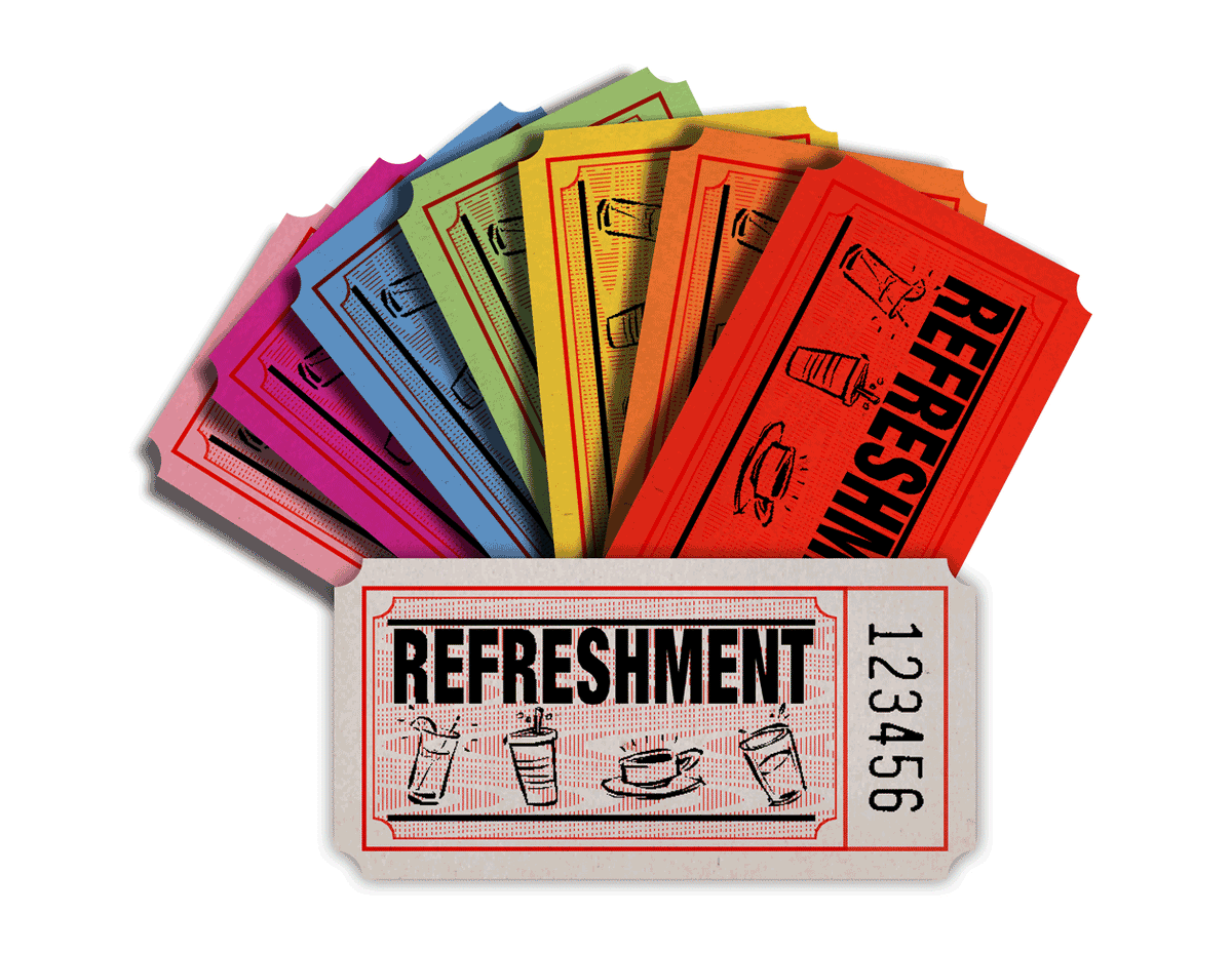 Refreshment Roll Tickets (1,000/Roll)