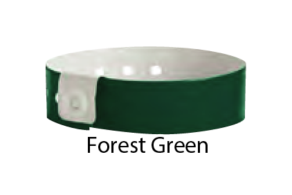 Vinyl &quot;Narrow&quot; Solid Color Wristbands (500/Box)